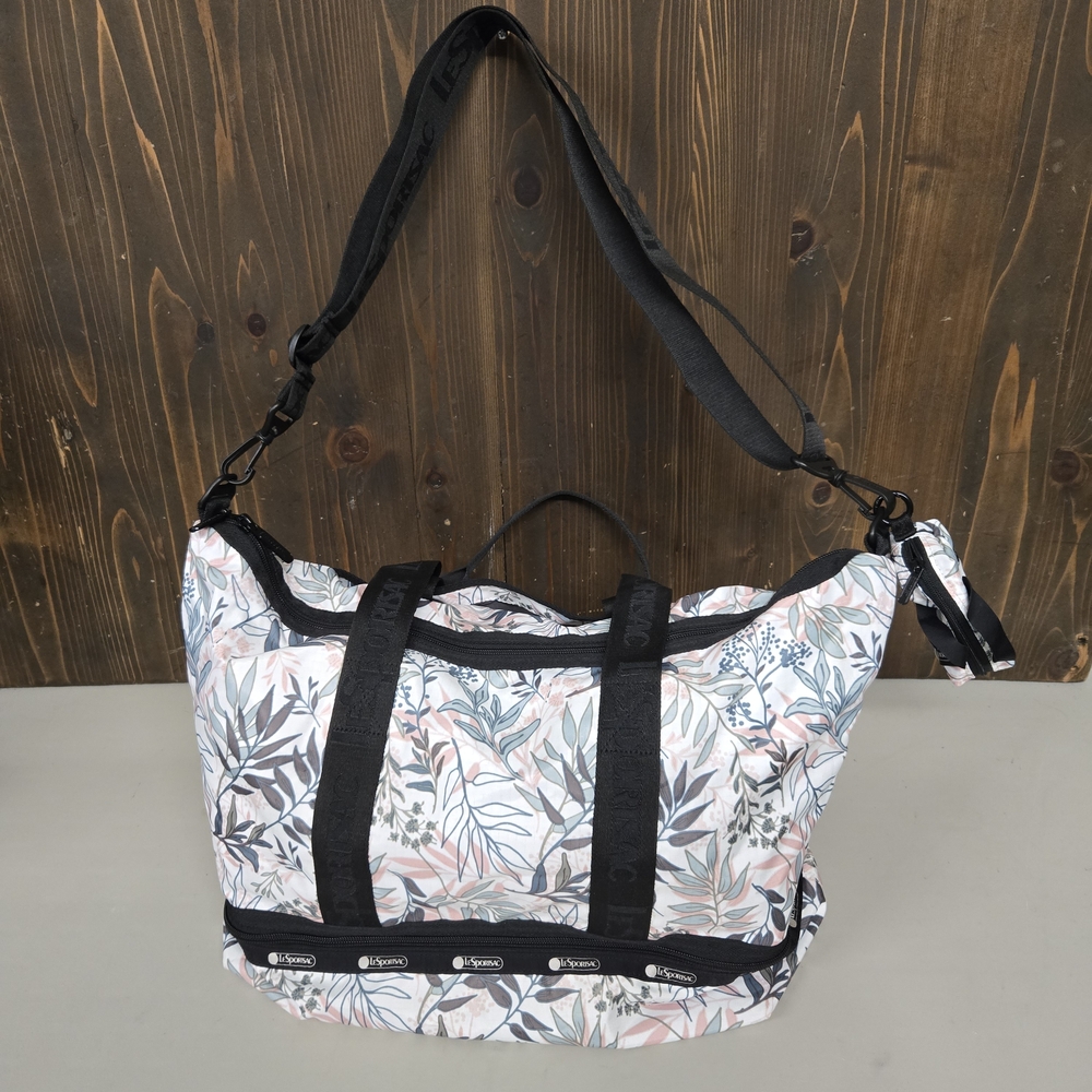LeSportsac Large Weekender Floral Travel Tote Overnight Bag